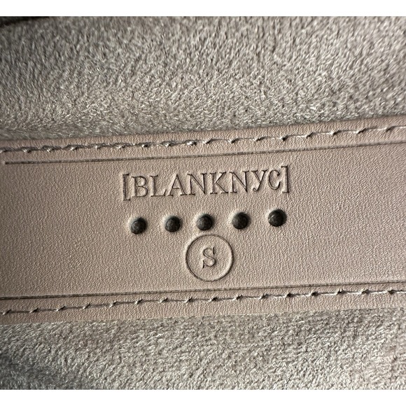 BlankNYC Size S Dusty Pink Faux Micro Suede Draped Moto Zip Jacket - Picture 4 of 8